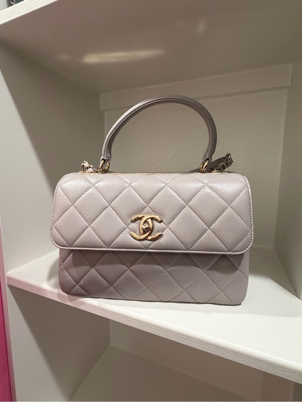 Chanel Trendy CC Small Flap Bag - Light Grey
